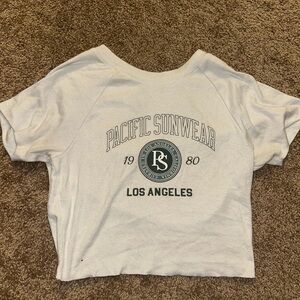 PacSun Cream Logo Tee